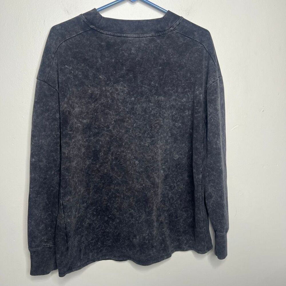 All in Motion Black Acid Washed Sweatshirt - Picture 10 of 10
